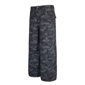 Pantalon en velours côtelé pour homme, taille haute, coupe large, imprimé camouflage, décontracté, pour l'automne, avec braguette boutonnée et poches, poids moyen - Product Image 5