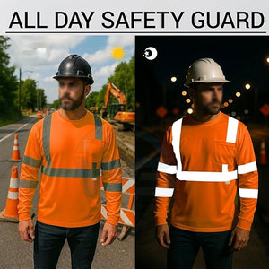 Camisa de Seguridad Transpirable, Reflectante, de Alta Visibilidad, con Tela Ligera, Costuras Resistentes y Fácil Cuidado - Product Image 5