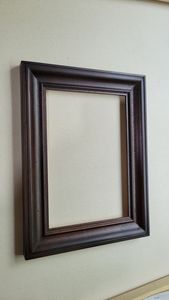 Molded Wood Picture <b>Frame</b> Grooved Wooden Photo <b>Frames</b> Wall Hanging Tabletop Display Art Photography Framing Home Decor Holder - Product Image 6