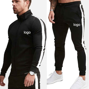 Ensemble de survêtement pour homme, sweat-shirt à fermeture éclair à manches longues et pantalon, ensemble 2 pièces, vêtements de sport pour l'entraînement au football, automne-hiver - Product Image 1