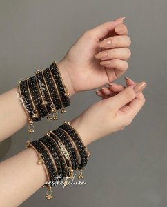 Low MOQ Churi <b>Bangles</b> Sets Women Trendy Elegant Style <b>Indian</b> Handcrafted Silver Plated High-grade Geometric Design Customizable - Product Image 6