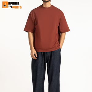 Camiseta de Hombre Personalizada 100% Algodón Tejido, Talla Grande, Hombros Caídos, con Logotipo Impreso, Diseño Liso, Corte Regular - Product Image 6