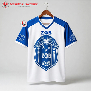 Uniformes de football américain uniques et élégants de la sororité Zeta Phi Beta, maillots pour femmes à col en V, vêtements de softball, 100% polyester, respectueux de l'environnement - Product Image 5