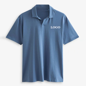 Men's <b>Navy</b> Blue Short Sleeve Pique <b>Polo</b> <b>Shirt</b> Embroidered Logo Front Casual Wear Regular Fit Cotton Knitted - Product Image 3
