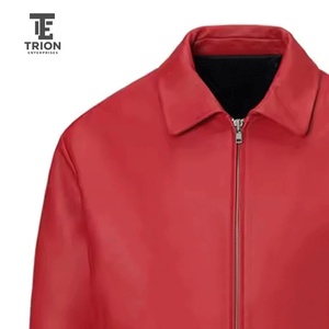 Nouvelle arrivée : veste en cuir pour homme, grande taille, col montant, fermeture éclair, veste en cuir PU, veste en cuir de moto - Product Image 2