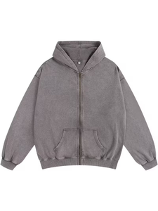 Hooded 100% Cotton Solid Two-Piece Winter Streetwear Tracksuit Stylish Comfortable Fleece Unisex Sweatshirt Hoodie Sweatpants - Product Image 3