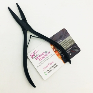 HOOPER COMPANY Nuevas Pinzas de Acero Inoxidable para Extensiones de Cabello con Queratina, Mango Blanco, Pinza para Remover Cinta Adhesiva, Diseño Personalizado con Logotipo - Product Image 6