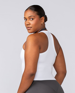 Camisola Básica para Mujer, Tirantes Finos, Blanca, Tops sin Mangas - Product Image 4