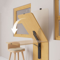 Bureau d'étude mural pliable ultra-fin moderne et peu encombrant avec amortisseur pour la maison, le salon, la chambre et le VR