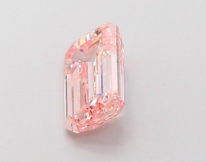 Diamant rose intense fantaisie taille émeraude de 1,37 carat, qualité VVS2, polissage excellent, cultivé en laboratoire, pierre non montée pour bijoux sur mesure - Product Image 2