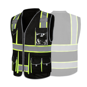 เสื้อกั๊กนิรภัยหรูหรา OARH INT INDUSTRY MAS-1735 2026 ขายส่งแบบกำหนดเอง สะท้อนแสงสำหรับงานอุตสาหกรรม มีหลายกระเป๋า มองเห็นได้ชัดเจน ผลิตจากผ้าฝ้าย 100% - Product Image 4