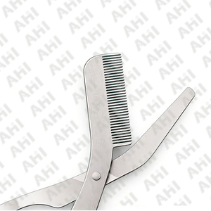 Pinzas Puntiagudas de Acero Inoxidable Personalizadas al por Mayor, Tijeras Rectas para Cejas, Tijeras para Cejas Reutilizables Ecológicas - Product Image 4