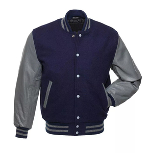 OEM Men's Vintage <b>Winter</b> <b>Leather</b> Baseball Bomber <b>Jacket</b> High Street Style Custom Embroidered Logo Trending Industry Classic - Product Image 3