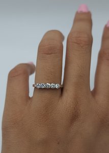 0.50 CT 5 Stone Lab Grown <b>Diamond</b> <b>Ring</b> in 18K Gold Women | Trendy Graduation <b>Ring</b> | IGI Certified Bridal <b>Diamond</b> Jewelry - Product Image 2