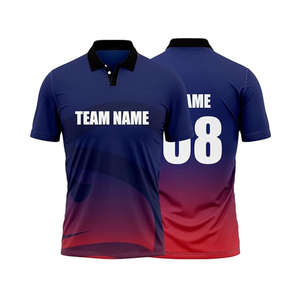 New Design Custom Printed Cricket Jersey Tees Tops High Quality Quick Dry Team Wear Training Lightweight Cricket <b>T</b>-<b>Shirts</b> - Product Image 6