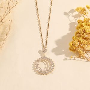 Round Cut Diamond Pendent Necklace Special Design for Wedding Season Pure Luxury <b>Gift</b> for Women's Lab Grown Necklace From India - Product Image 1