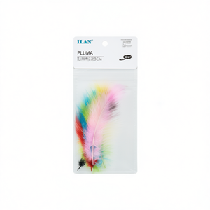 ขนนกหลากสี ILAN Pluma ขนาด 13 ซม. 8 ชิ้น สำหรับงานประดิษฐ์และตกแต่ง - Product Image 2