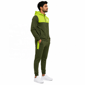 Men's Two Tone <b>Zip</b> Hoodies Lightweight Sweatshirt Athletic Training Tracksuit Breathable Activewear Streetwear OEM ODM Wholesale - Product Image 2