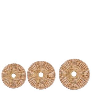 Posavasos de ratán de mimbre más populares Posavasos de ratán creativos Taza de té hecha a mano Calidad estándar Posavasos hecho a mano Hierba de mar - Product Image 1