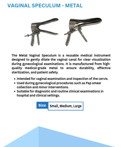 Espéculo vaginal metálico - Product Image 2