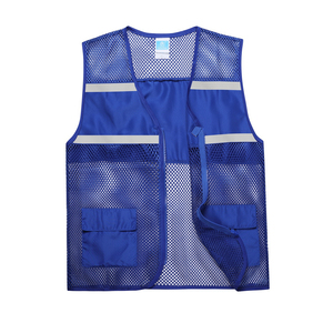 เสื้อกั๊กนิรภัยตาข่ายสีดำคุณภาพสูง PUFFIN SPORTS แบบ OEM สั่งทำได้ ขายส่ง พร้อมแถบสะท้อนแสงและกระเป๋าสำหรับชุดทำงาน - Product Image 3