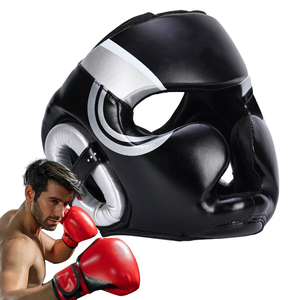 Casque de boxe Five B Sports, protection de tête en cuir PU, pour arts martiaux, casque intégral, logo personnalisable, emballage inclus. - Product Image 5