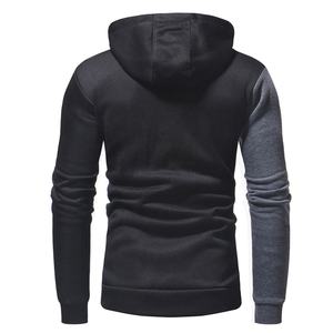 Sweat-shirt à capuche bicolore pour homme, pull à blocs de couleur, design contrasté, tissu doux, style décontracté urbain, tenue moderne pour tous les jours - Product Image 5