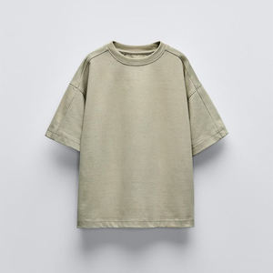 เสื้อยืดผู้ชายทรงโอเวอร์ไซส์ ผ้าฝ้าย 100% หนัก 280GSM ล้างสีแบบแอซิด สไตล์สตรีทแวร์ - Product Image 1