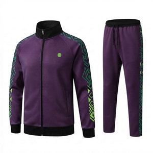 Ensemble de survêtement respirant pour homme, fermeture éclair intégrale, pour la course, l'exercice, l'entraînement et les activités de plein air - Product Image 1