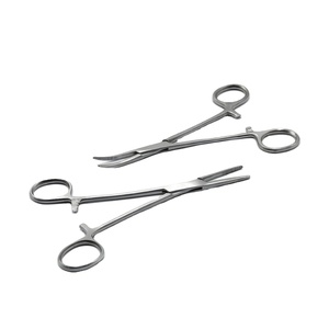 COBECO INSTRUMENTS Pinzas Kelly de Acero Inoxidable de 6 Pulgadas, Rectas y Curvas, Instrumentos Quirúrgicos Manuales, Clase I, Certificación CE - Product Image 1