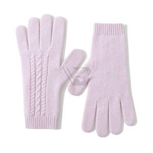 Mitaines d'hiver décontractées 100 % laine doublées polaire, compatibles écran tactile, détection par aiguille, longueur poignet, unisexe, style sergé, multifonctionnelles pour l'extérieur - Product Image 4
