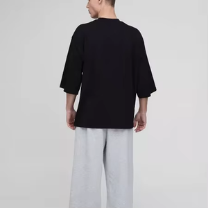 T-shirt unisexe en coton imprimé 100 % OEM, coupe extrême oversize, 200 g, style streetwear hip-hop vintage, vierge, pour hommes, vente en gros - Product Image 5