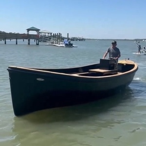 Sloep de lujo con diseño de fibra de vidrio FRP con certificación CE, construida a partir de un molde, diseño de teca, motor diésel o eléctrico, barco de recreo de 7,50 metros. - Product Image 1