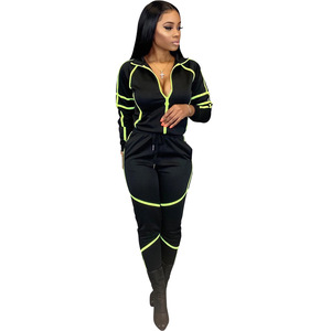 Ensemble de survêtement sport décontracté pour femme 2026 – Jogger et veste zippée ajustée – Deux pièces - Product Image 3