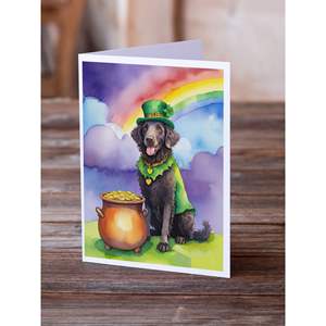 Whimsical ST Patrick's Day บัตรอวยพรแพ็ค8ใบม้วนเคลือบรีทรีฟเวอร์การ์ดเปล่าพร้อมซองจดหมายขนาด A7 5x7 - Product Image 2