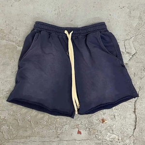Shorts de rugby unisexe basiques en coton 100% respirant, anti-plis, personnalisables avec impression floquée, style hip-hop, vente en gros à prix réduit - Product Image 2