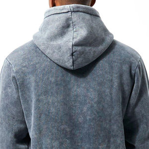 Ensemble de survêtement vintage d'hiver unisexe avec fermeture éclair, respirant, style streetwear, léger, effet délavé soleil et délavé à l'acide, comprenant un sweat à capuche et un pantalon de survêtement - Product Image 3