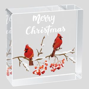 Christmas Indoor Home Room Cardinals Office Bathroom Acrylic Sign <b>Rustic</b> Shelf <b>Desk</b> Decor Sea Christmas Table Decorations Plaque - Product Image 2