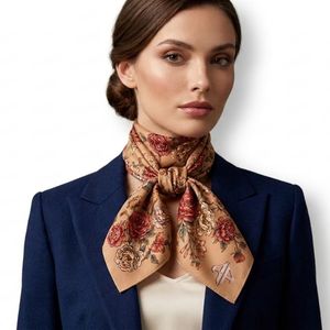 New High Quality Wholesale Women's <b>Square</b> <b>Scarves</b> 100% Silk Material Premium Solid Muslim Outdoor Use Custom Logo - Product Image 2