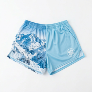 Pantalones Cortos Deportivos para Hombre con Estampado de Montaña Nevada, de Secado Rápido, para Correr y Entrenar, en Varios Colores - Product Image 1
