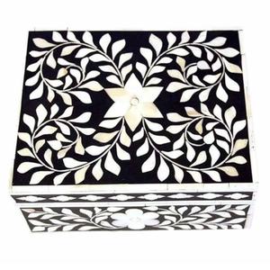 กล่องไม้ถูพื้นประดับมุกลายดอกไม้กล่องเก็บเครื่องประดับแม่ของไข่มุกดีไซน์ล่าสุด - Product Image 3