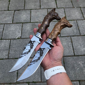 Handcrafted J2 Steel Hunting Bowie <b>Knife</b> Dollar Sheet <b>Handle</b> with Brass Guard and Pommel Bowie Hunting 0utdoor <b>Knife</b> - Product Image 5