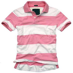 T-shirt de golf piqué pour homme à manches courtes, coupe classique, tricoté, écologique, motif uni ou rayé, personnalisable, haute qualité - Product Image 5