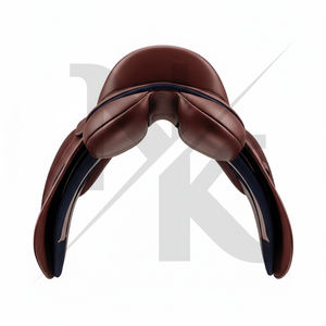 Silla de montar inglesa de alta calidad para carreras de caballos, de cuero genuino con estructura de madera, cómoda, productos de carreras de caballos ingleses de la India. - Product Image 4