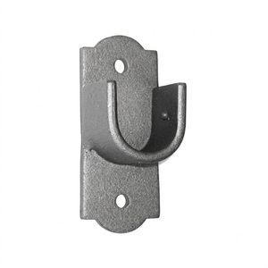 Supports de tringle à rideaux robustes et réglables en fer noir mat, fixation murale, supports de tringle à rideaux extensibles, quincaillerie pour rideaux de fenêtre - Product Image 5