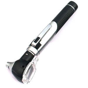 Otoscope à fibre optique, otoscope LED, kit ORL avec deux ampoules de remplacement gratuites, couleur noire, diagnostic professionnel des oreilles - Product Image 2