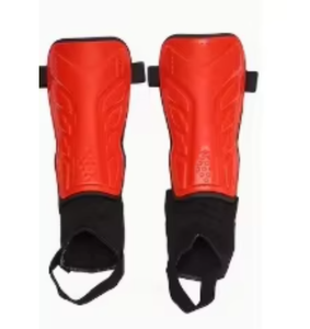 Espinilleras de Fútbol Rojas de EVA con Cierre de Velcro para Adultos, Protección Ligera para Todas las Estaciones - Product Image 1