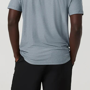 Conception de logo personnalisé, T-shirt pour homme de haute qualité, col en V, impression de logo personnalisé / couleur unie à prix avantageux pour l'été 2026 - Product Image 5