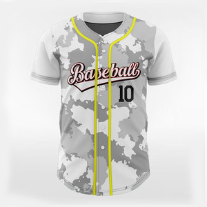 Camiseta de Béisbol de Alta Calidad, Elegante, Cómoda y Perfecta para Equipos, Camiseta de Béisbol Personalizada con Sublimación de Camuflaje - Product Image 2