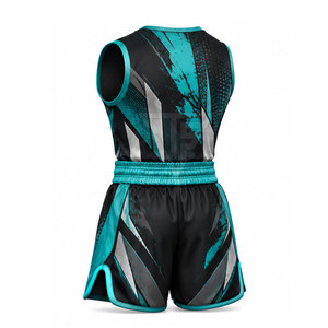 Uniforme de Muay Thai Personalizado al por Mayor, Diseño Sólido, Poliéster/Satén, Transpirable, Tallas Grandes, Logotipo Frontal Personalizado, Alta Calidad - Product Image 5